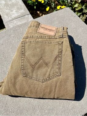 Wrangler Men's Thermal Lined Jeans - Rugged Brown